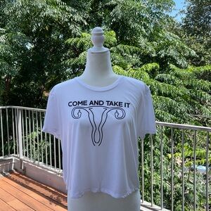 “Come and Take It" Ovaries Crop Top from Limbo Boutique in Austin, TX  Large